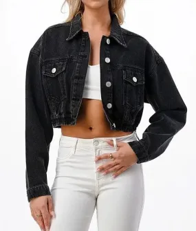 Denim Jacket - Cropped & Casual Style
