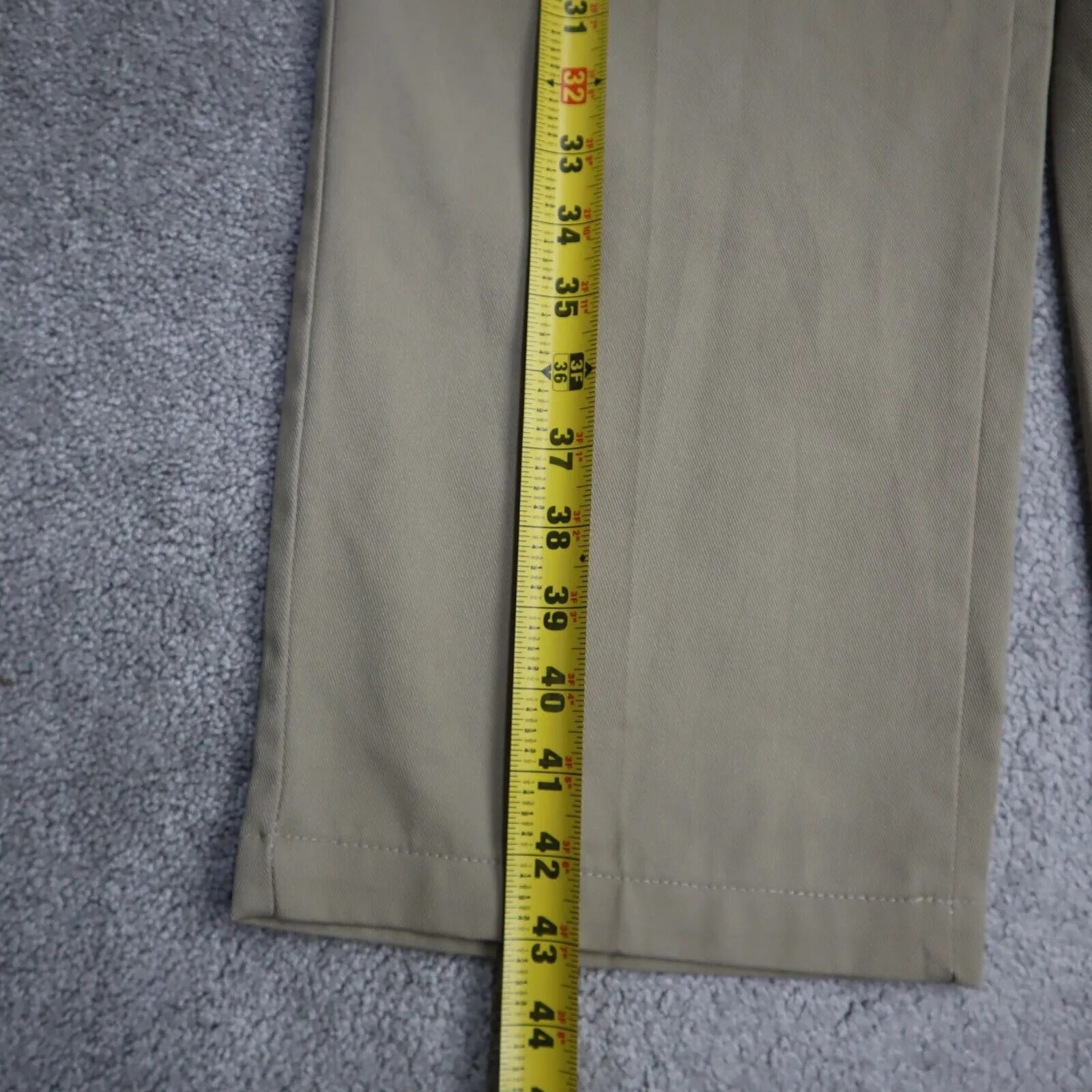 Dickies Womens Chino Pants 874 Original Fit Wide Leg High Rise Beige SZ W40XL32