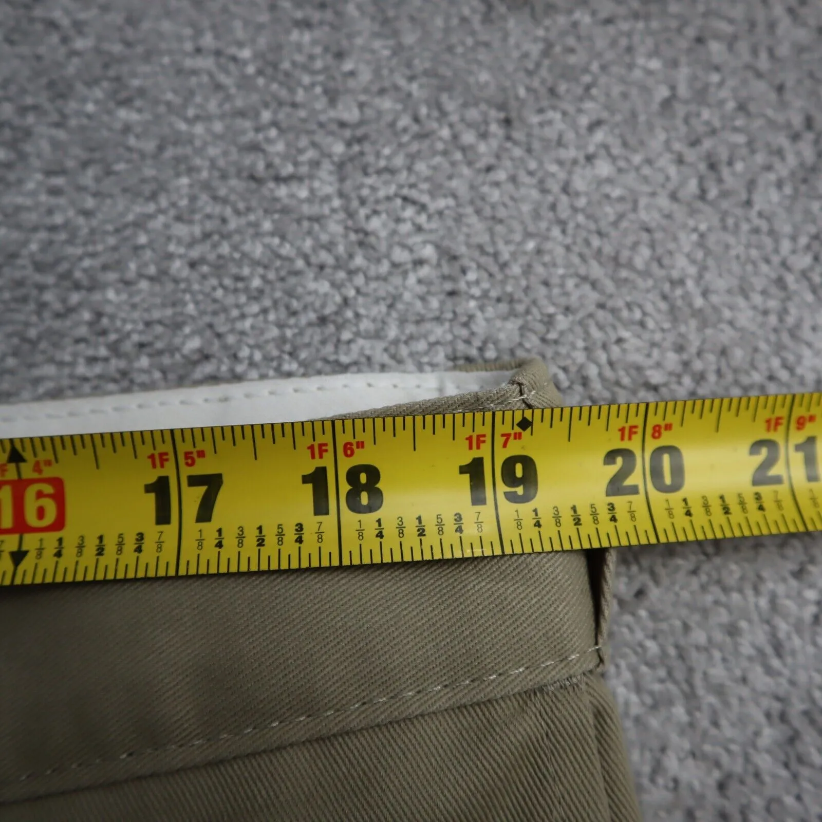 Dickies Womens Chino Pants 874 Original Fit Wide Leg High Rise Beige SZ W40XL32