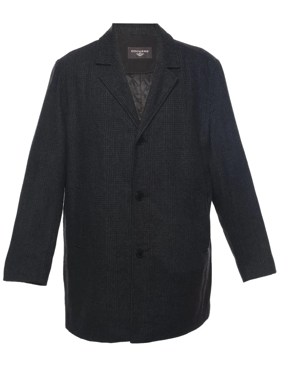 Dockers Checked Wool Coat - XL