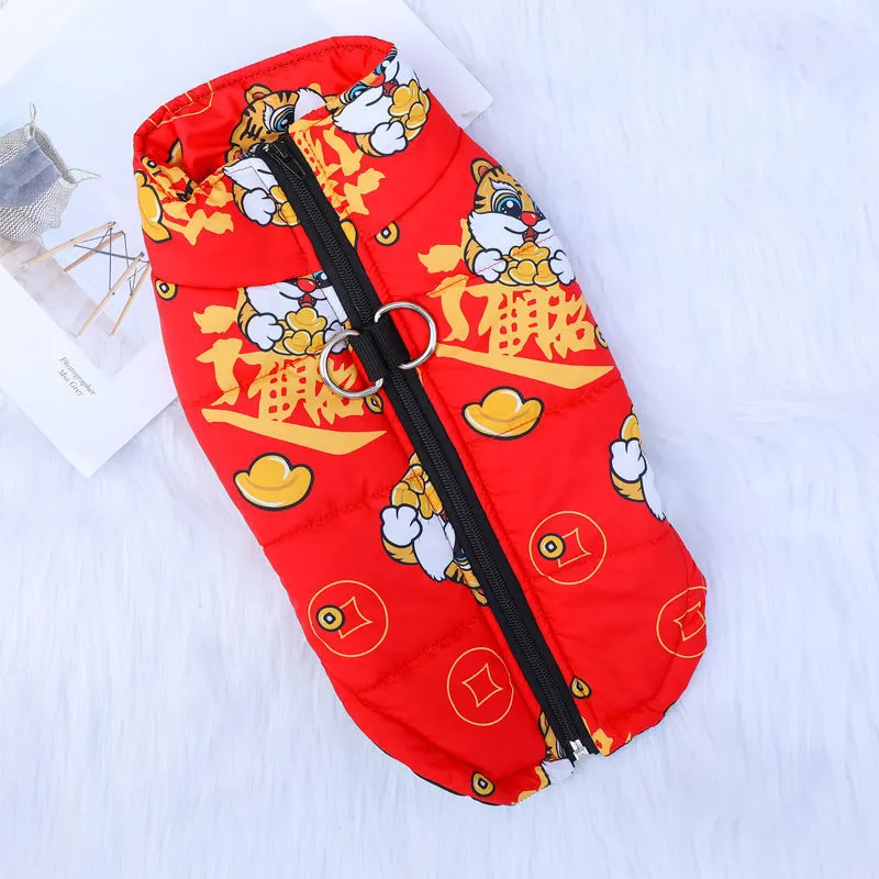 Dog Clothes Pet Winter Thick Warm Cotton Vest