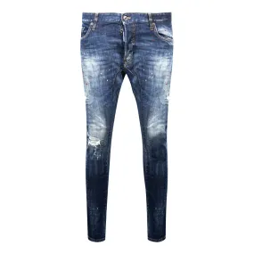 Dsquared2 Tidy Biker Bros Paint Splash Jeans
