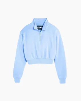 DYLAN QUARTER ZIP CROP SWEATSHIRT