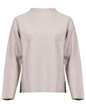 Eileen Fisher Funnel Neck Wool Box Top