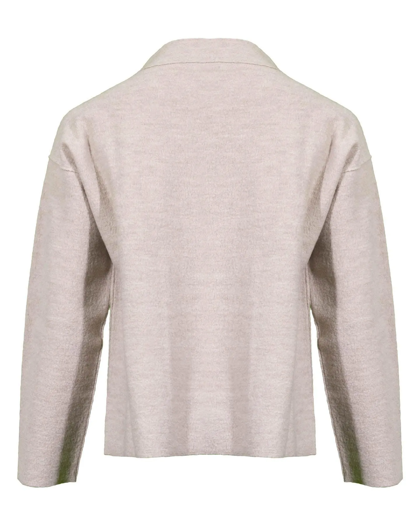 Eileen Fisher Funnel Neck Wool Box Top