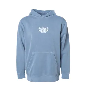 Elipse logo - Faded hoody - pigment Dye - Steel Blue