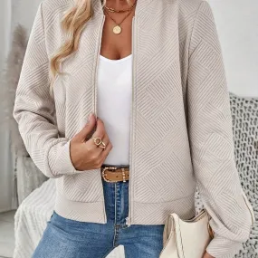 Elise | Elegant women's zippered bomber jacket
