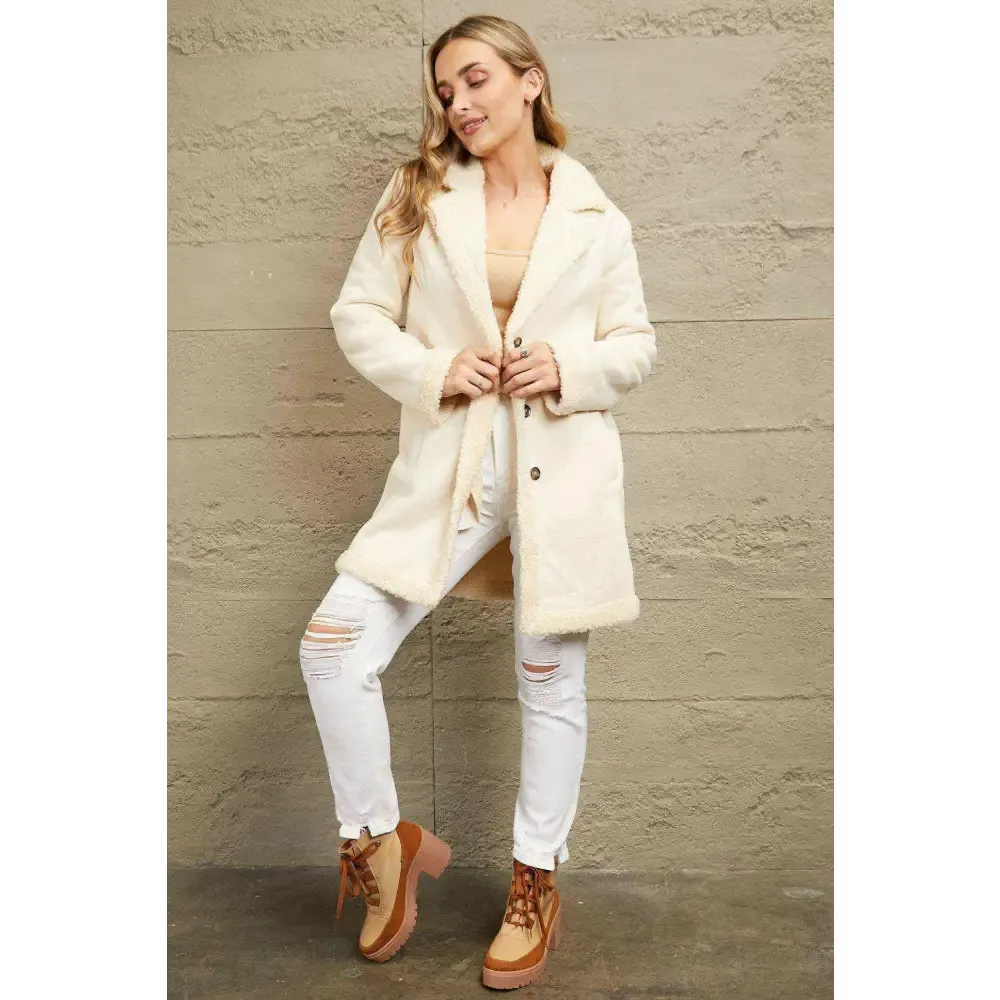 Experience Ultimate Comfort with the Longline Teddy Coat in Luxury Fashion