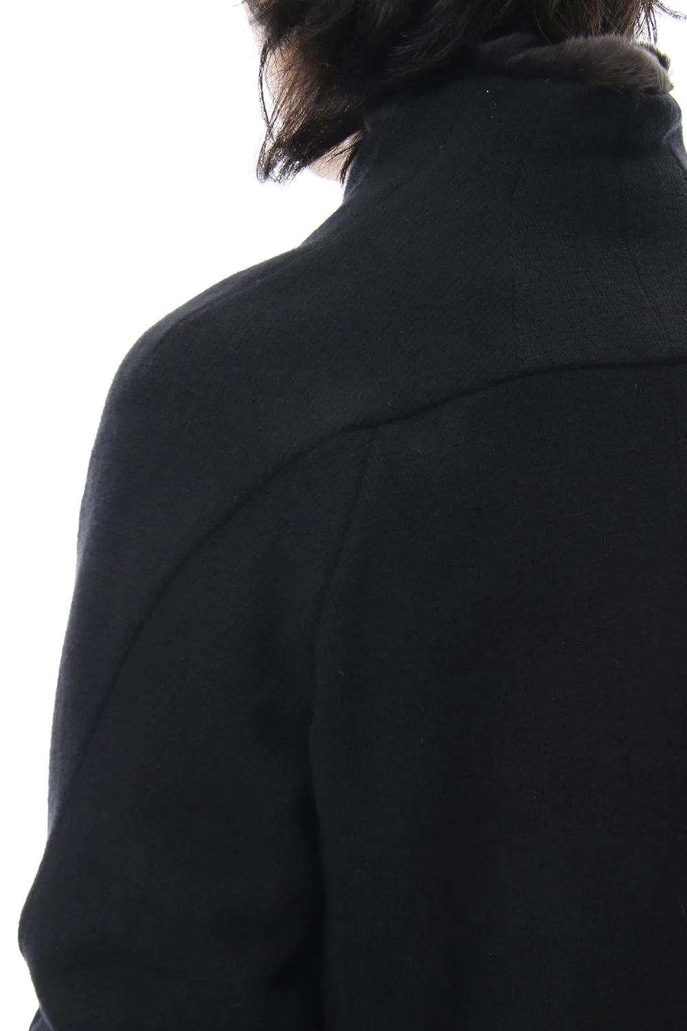 FASCNATE Limited Coat Winton Wool / Cashmere & Rex Rabbit Fur