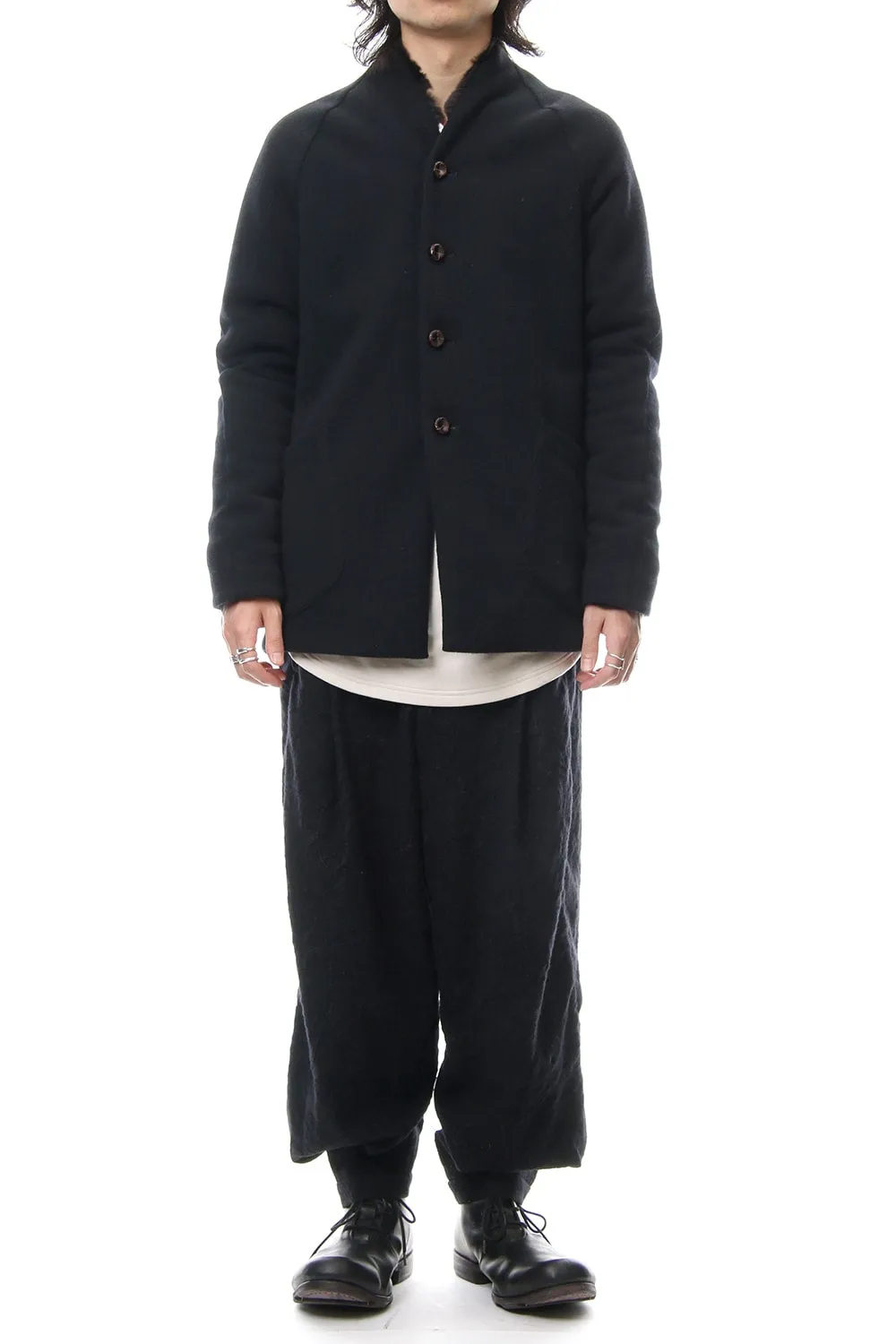 FASCNATE Limited Coat Winton Wool / Cashmere & Rex Rabbit Fur