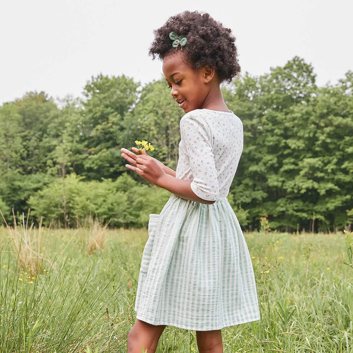 Field Tee in Fleur Print Sorbet by Soor Ploom