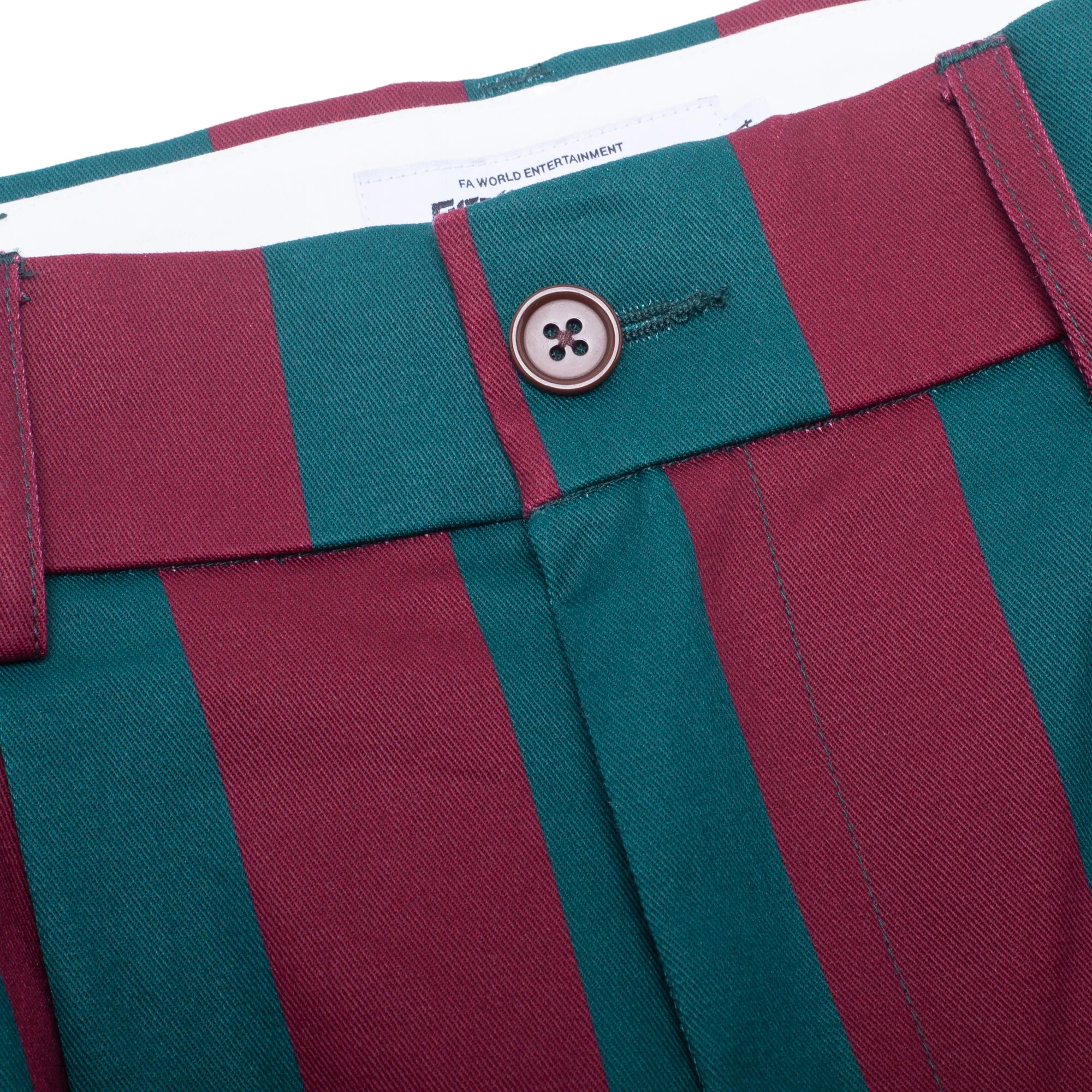 Filigree Striped Pleated Chinos