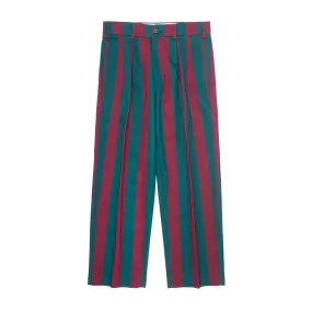 Filigree Striped Pleated Chinos