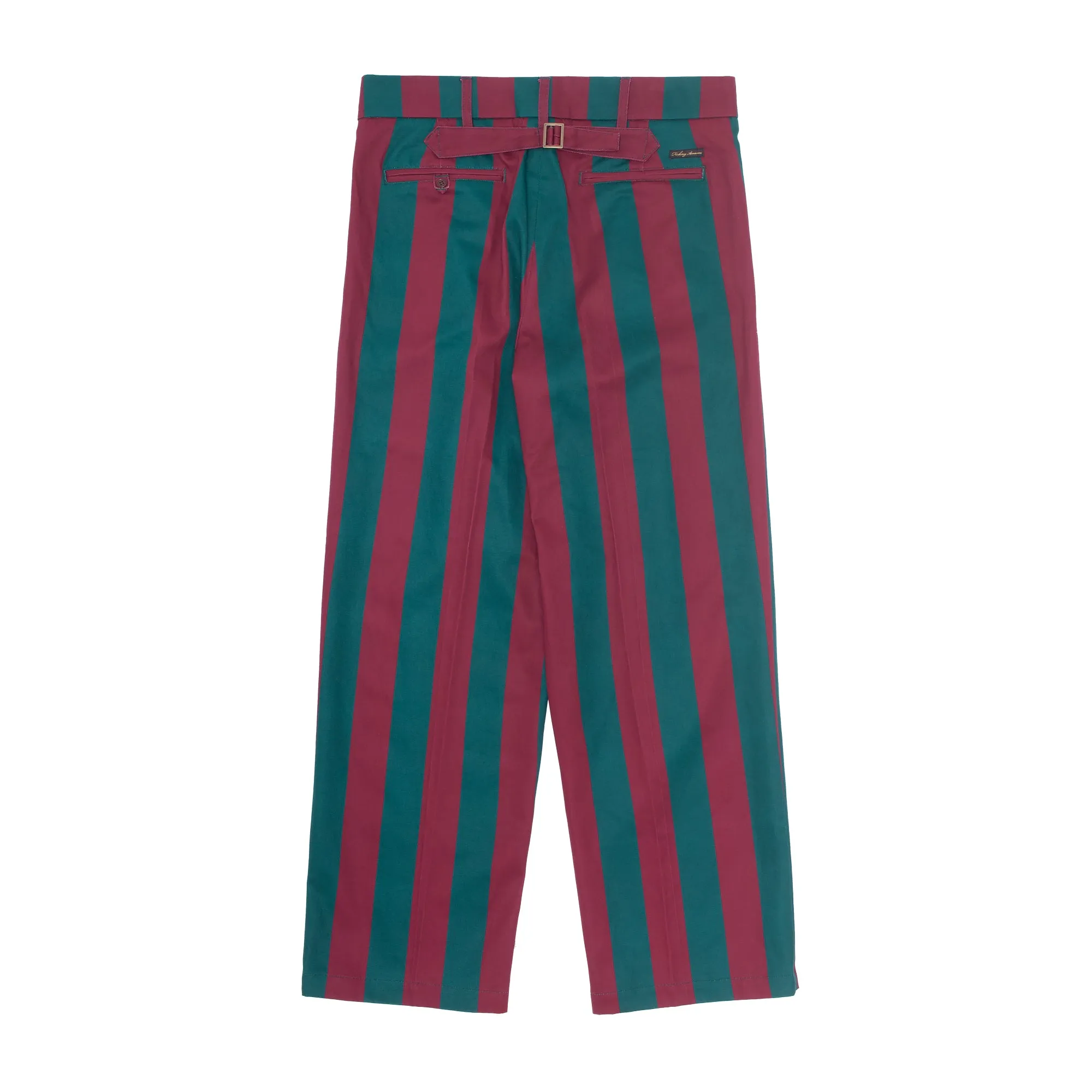 Filigree Striped Pleated Chinos