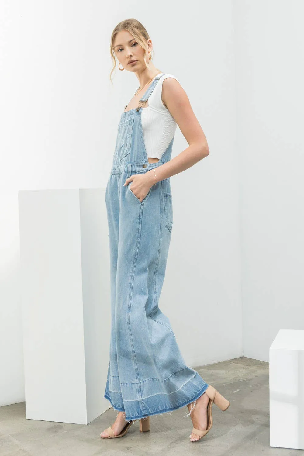 FINAL SALE Milly Denim Overall Flares