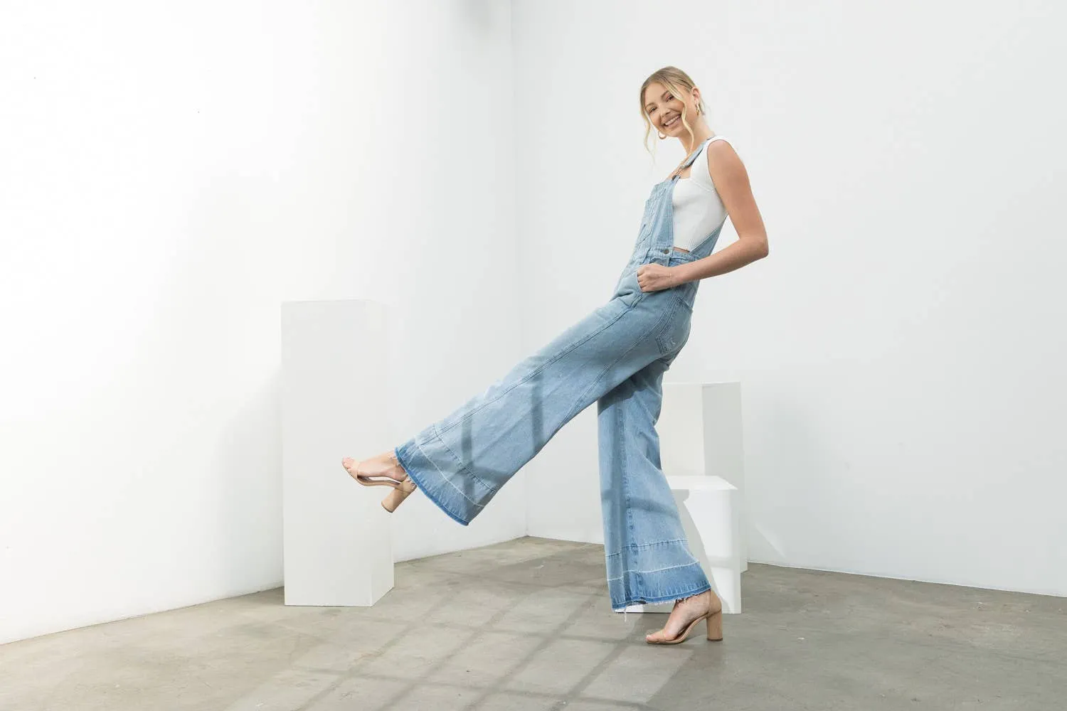 FINAL SALE Milly Denim Overall Flares