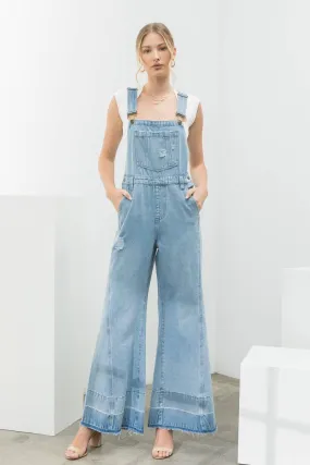 FINAL SALE Milly Denim Overall Flares