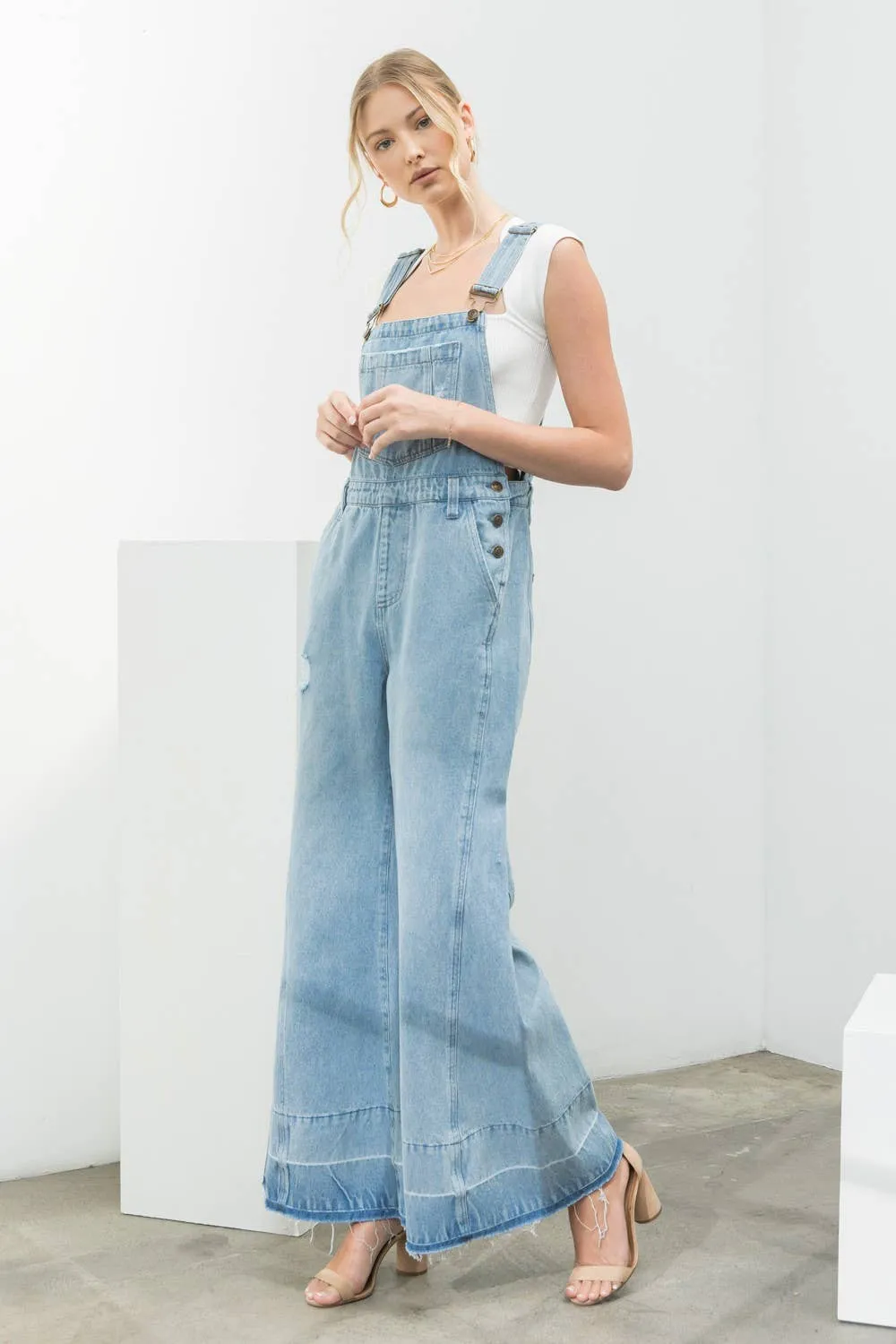 FINAL SALE Milly Denim Overall Flares