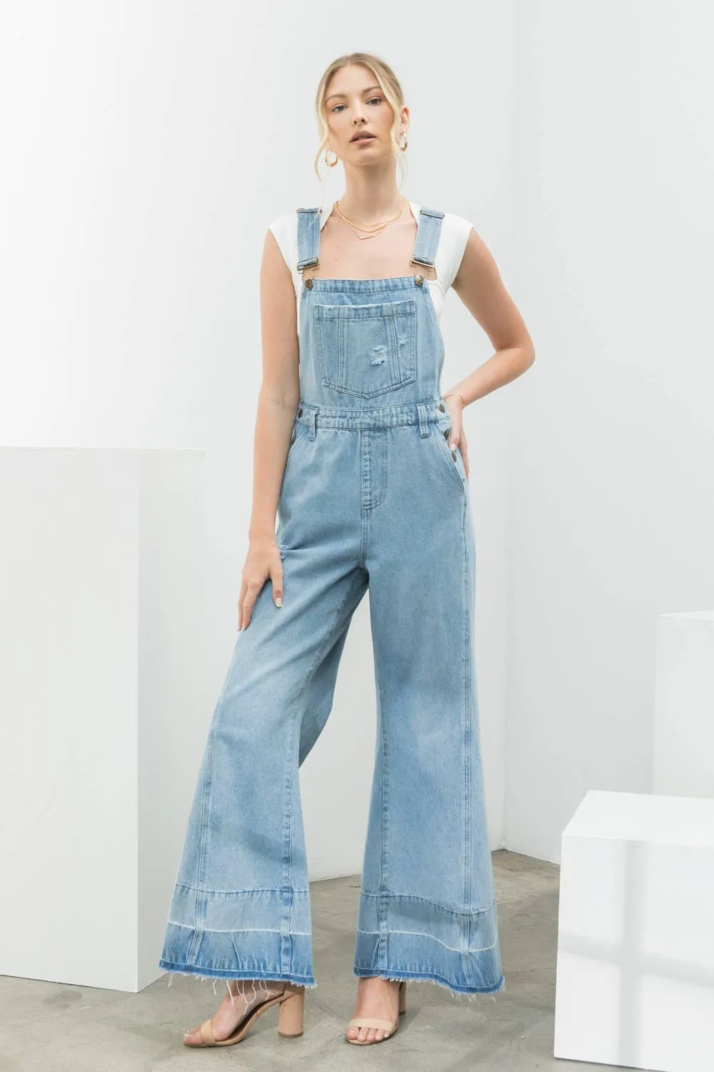 FINAL SALE Milly Denim Overall Flares