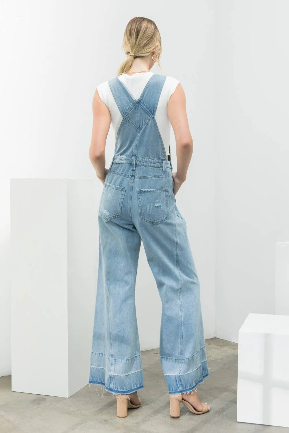 FINAL SALE Milly Denim Overall Flares