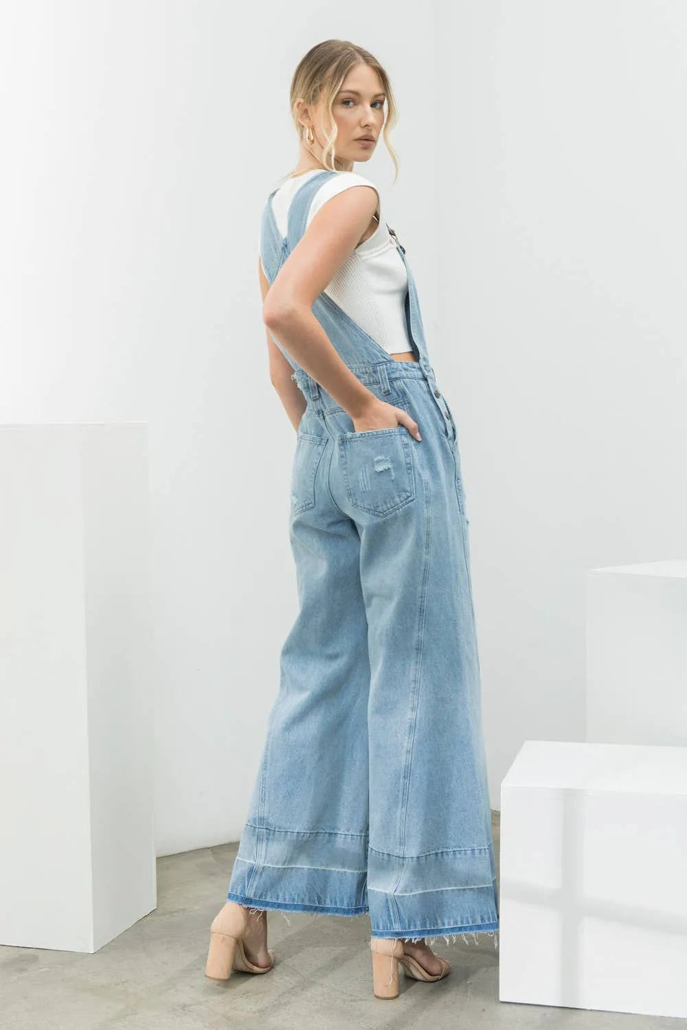 FINAL SALE Milly Denim Overall Flares