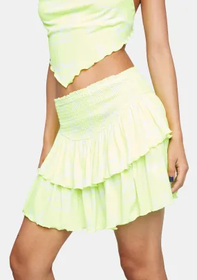 Flipper Layered Ruffle Mini Skirt