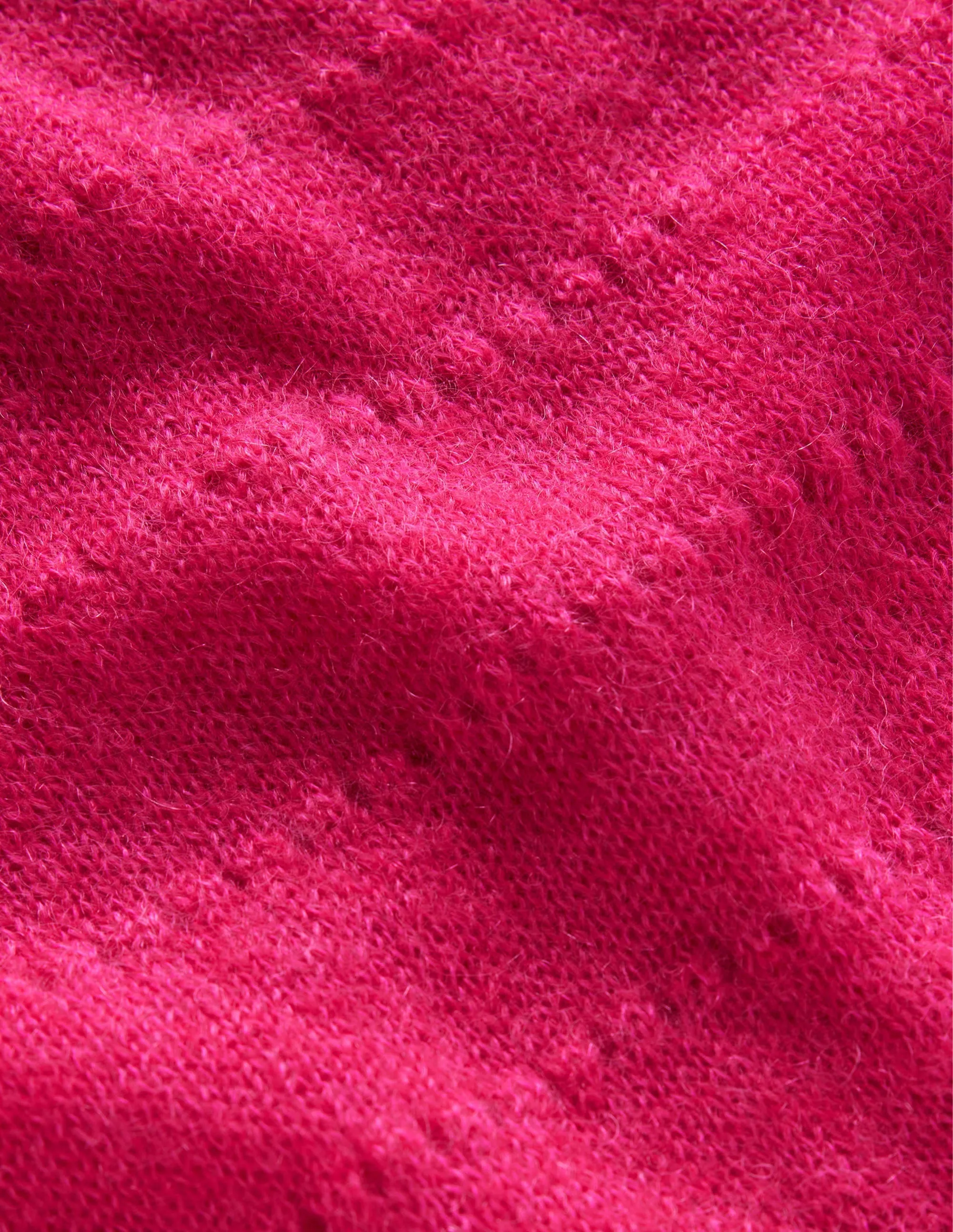 Fluffy Textured Jumper-Vibrant Pink