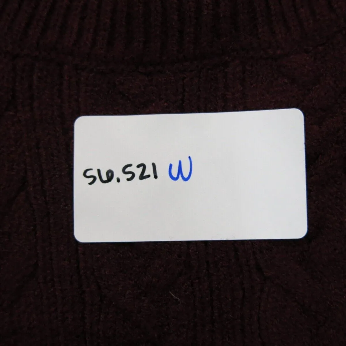 Forever 21 Womens Vest Sweater Sleeveless Knitted Mock Neck Maroon Size Small