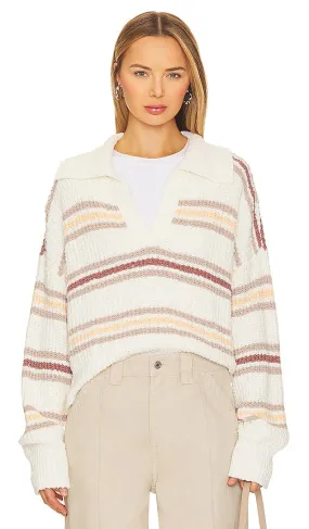 Free People Kennedy Pullover in Ivory