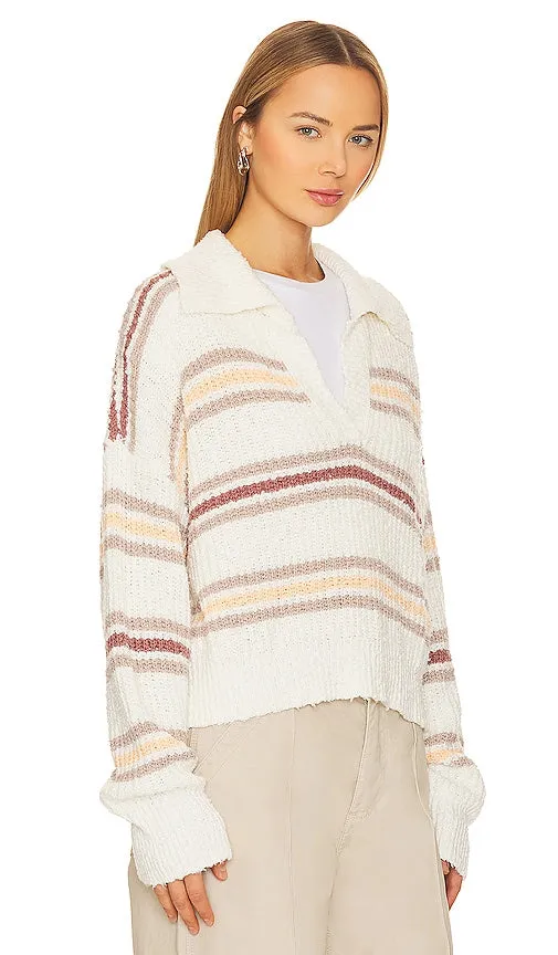 Free People Kennedy Pullover in Ivory