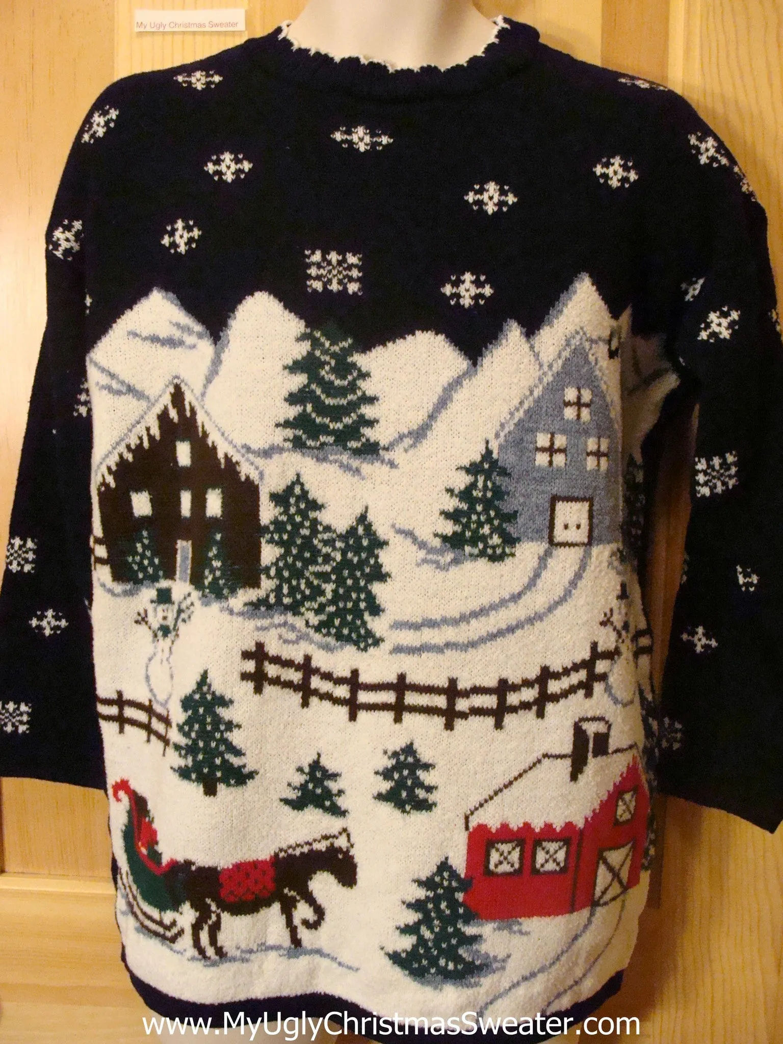 Funny Ugly Christmas Sweater 80s Winter Wonderland