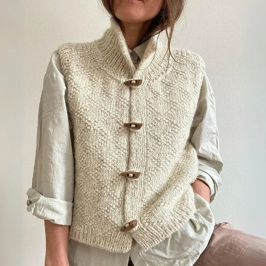 Gebreide Knoop Vest