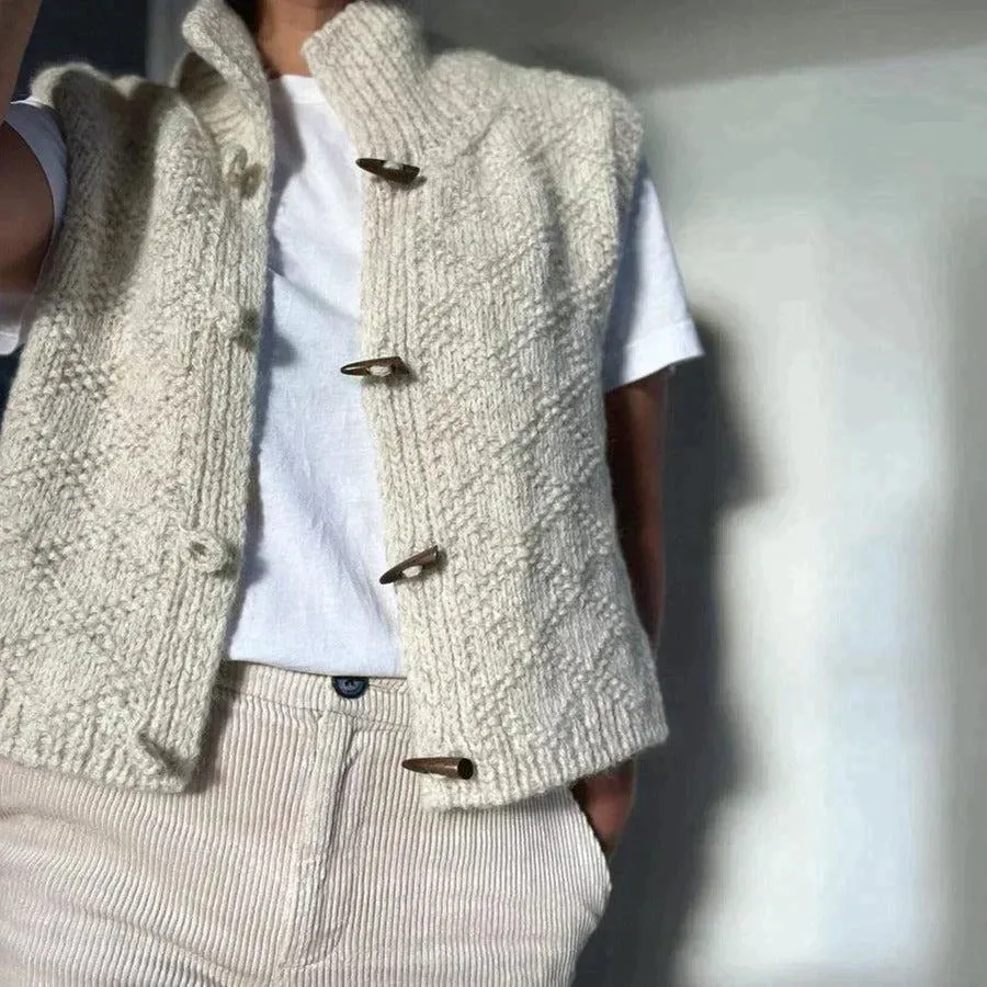 Gebreide Knoop Vest