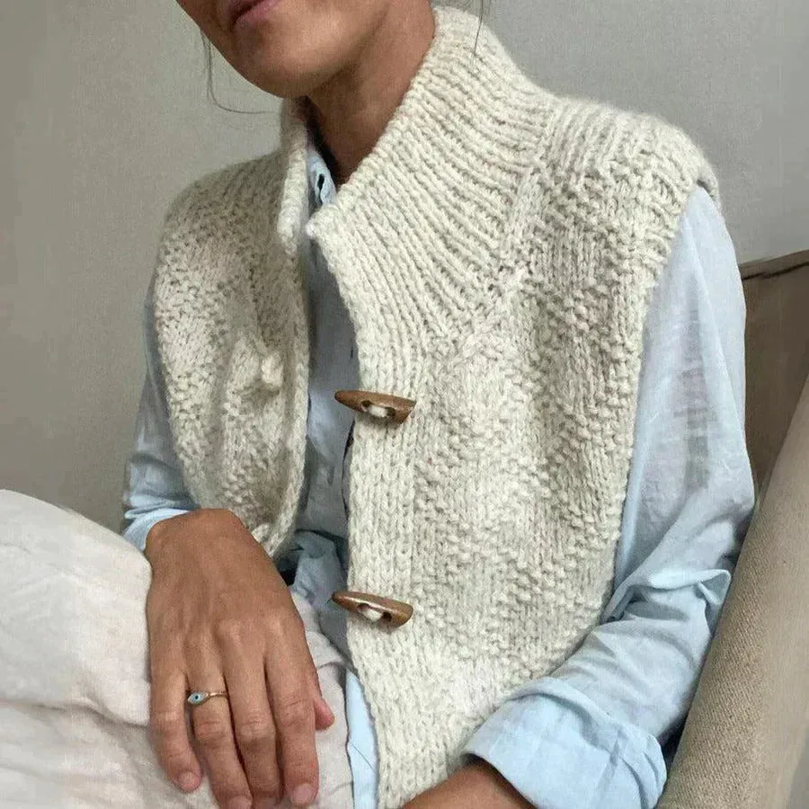 Gebreide Knoop Vest