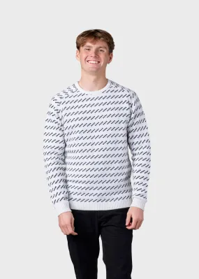 Geir knit  - Cream/navy
