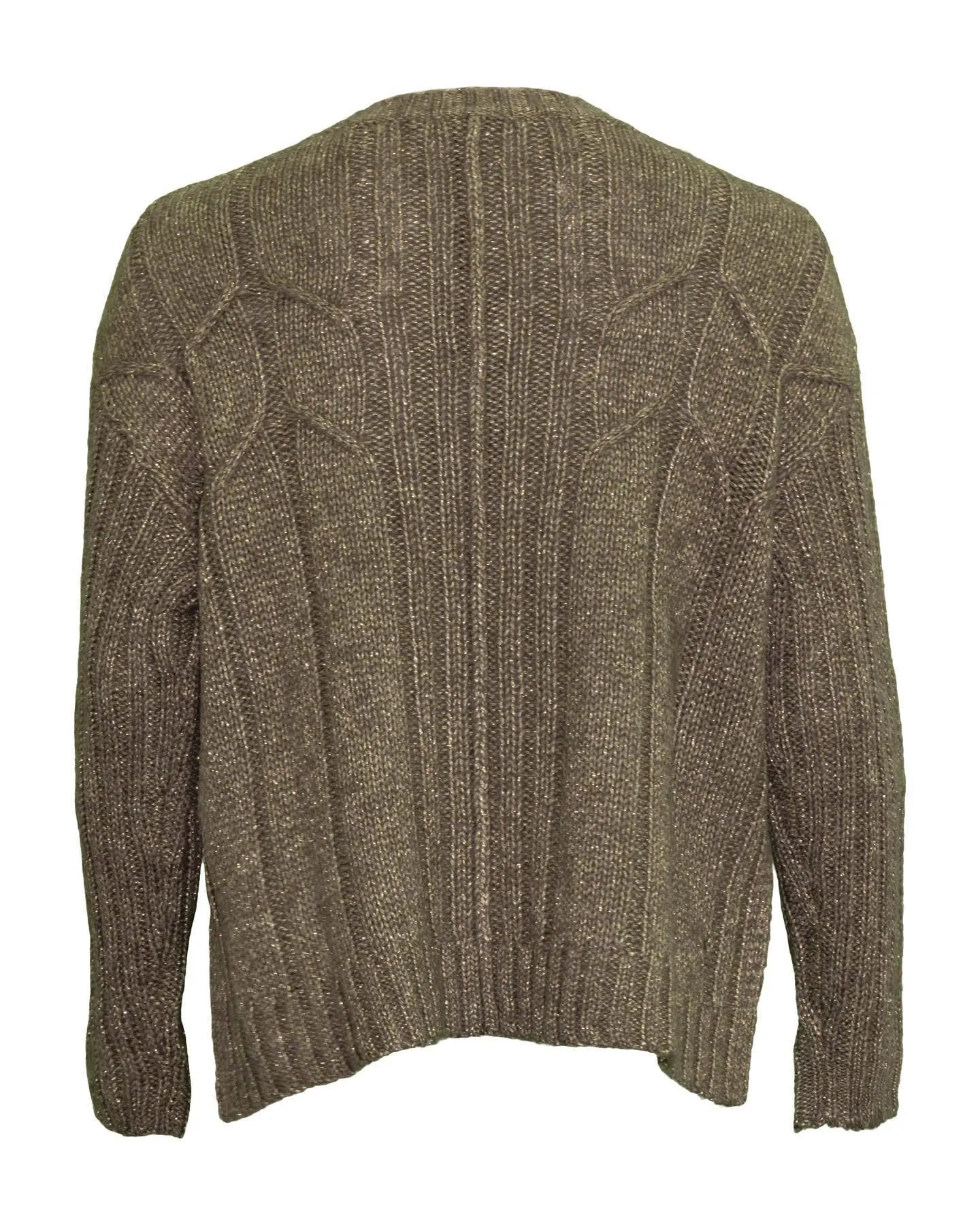 Glazed Cable Slit Pullover