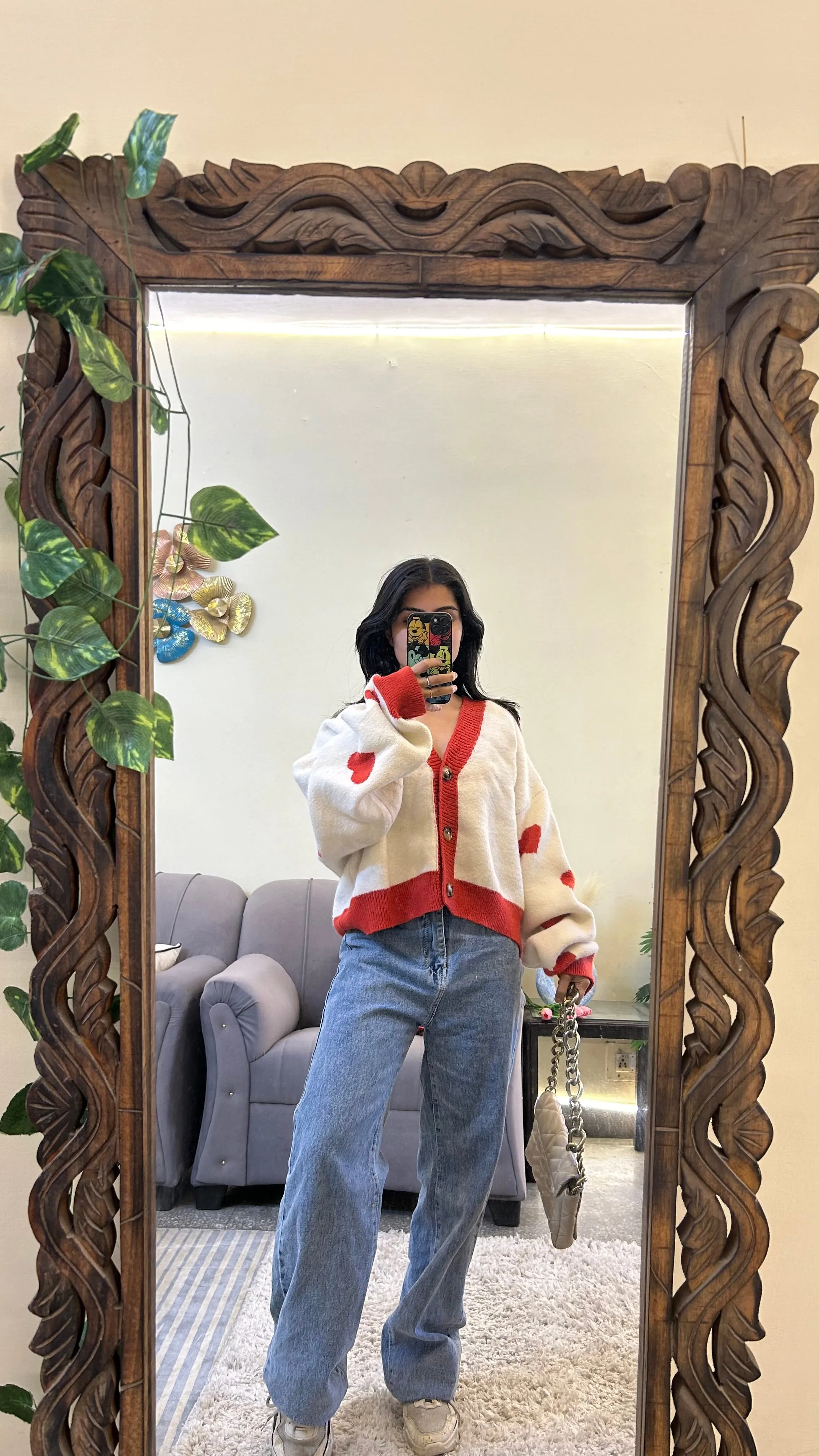 Heart cardigan L-XL