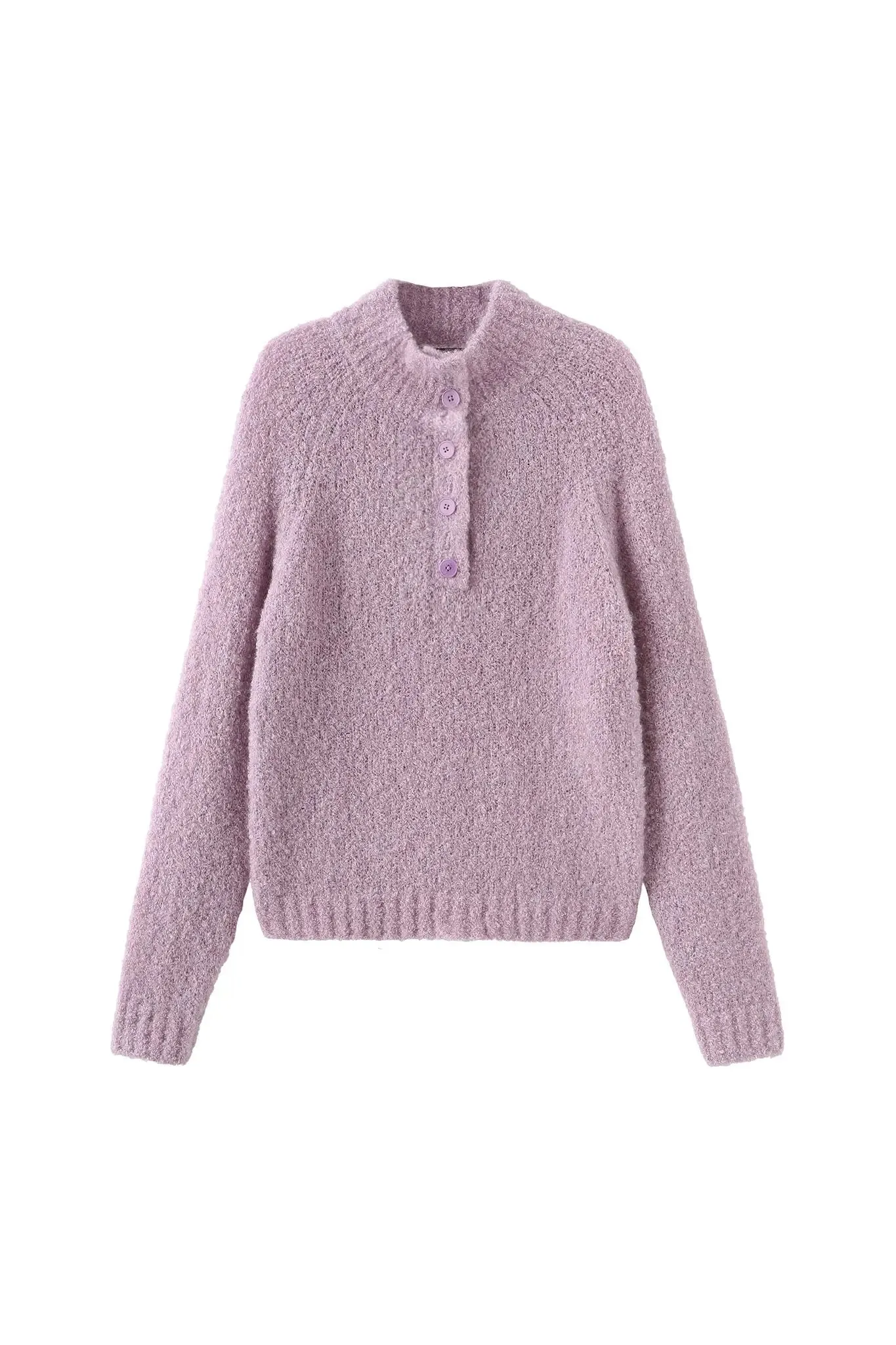 Henley Sweater in Mohair Blend