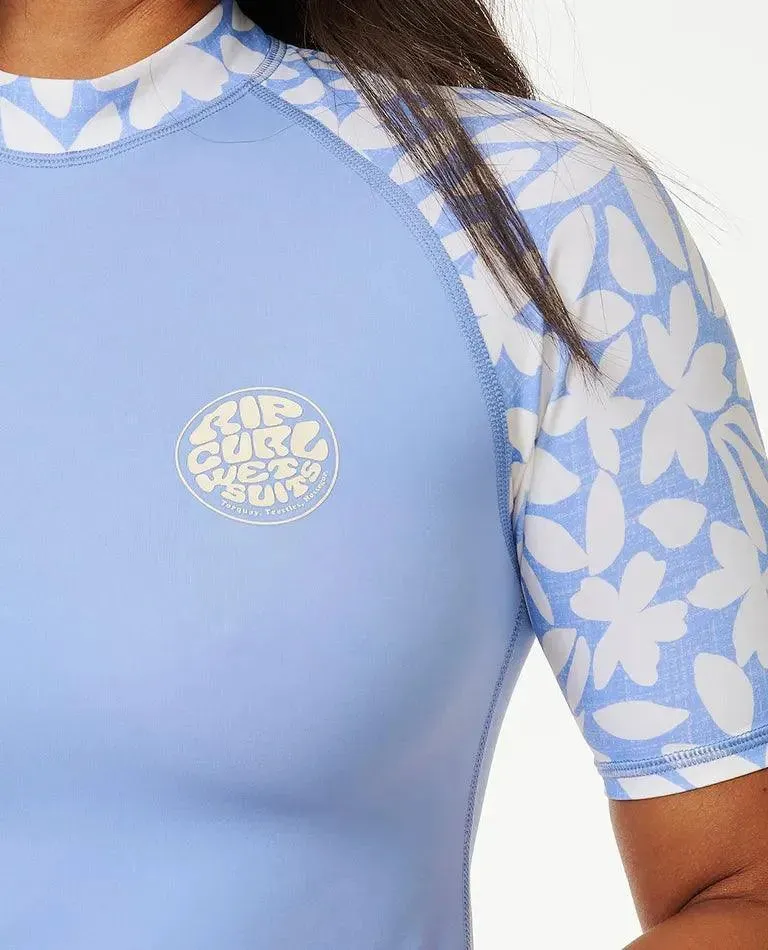 Holiday Tropics Upf50  Short Sleeve Rash Vest