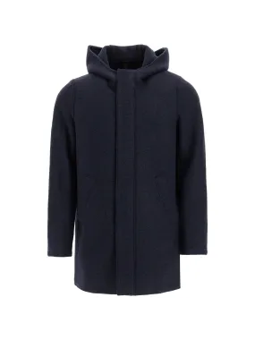 Hooded Boiled Wool Jacket