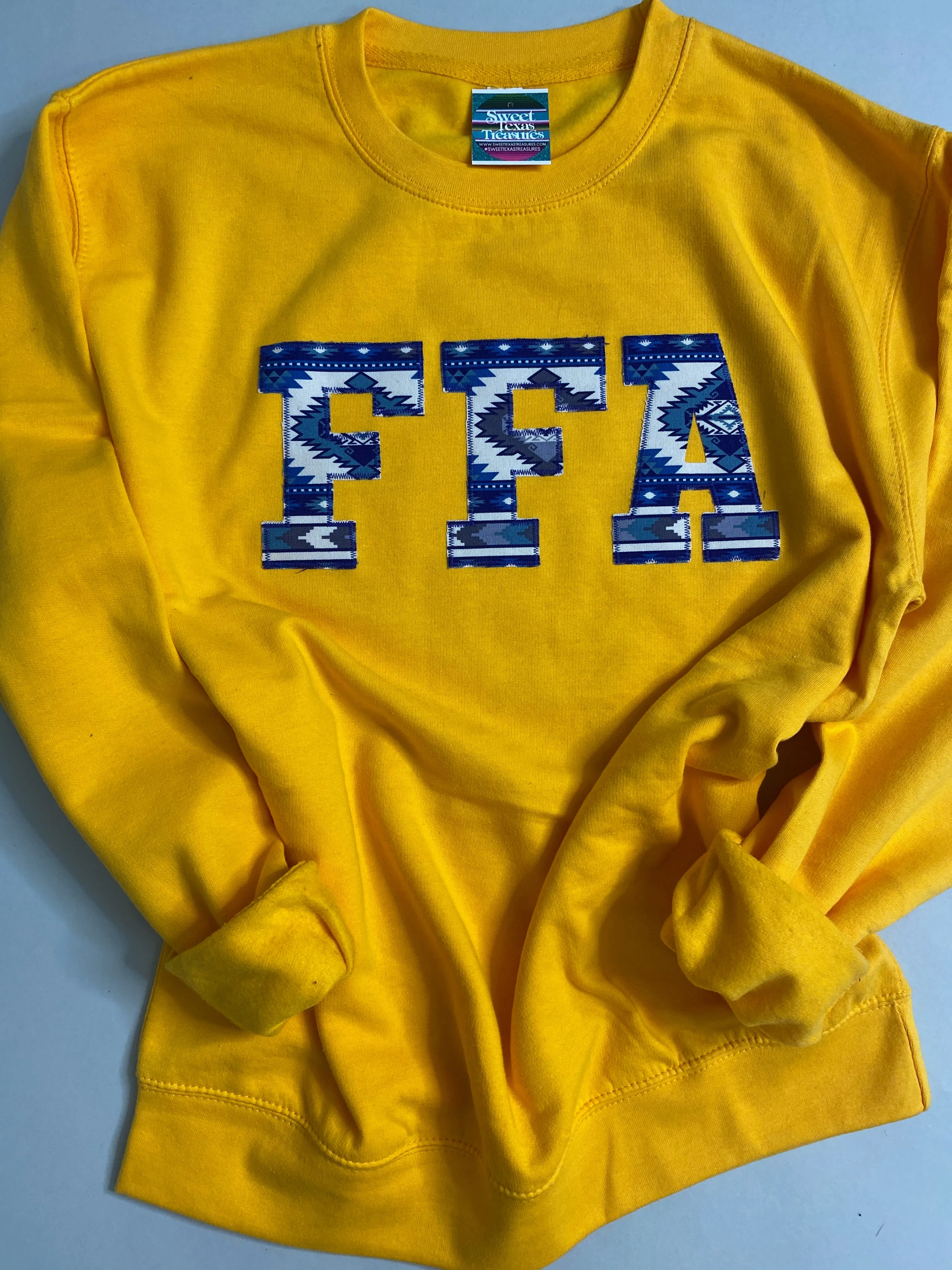 Icy Blue Aztec FFA Pullover