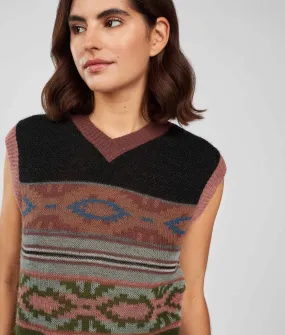 Jacquard Stripes and Textures Slipover
