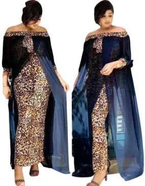 Josy 2 in 1 Leopard Maxi Print Dress