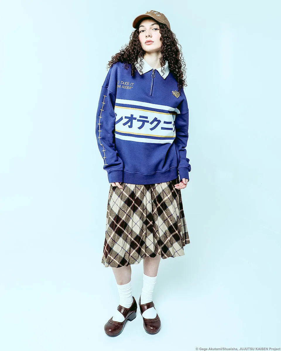 Kento Nanami Blue & Yellow Quarter-Zip Pullover