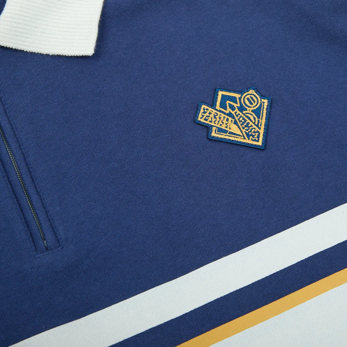 Kento Nanami Blue & Yellow Quarter-Zip Pullover