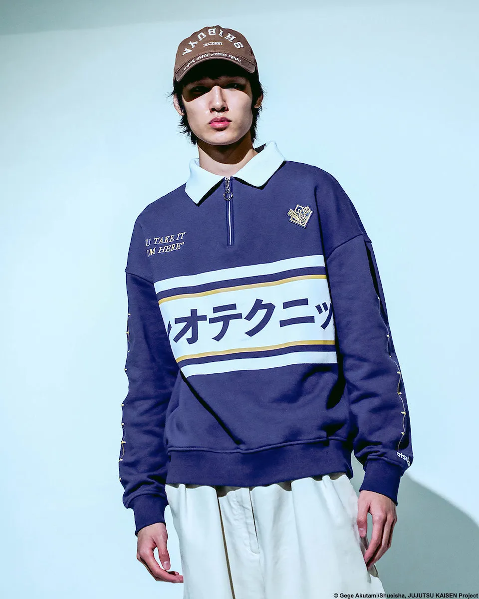 Kento Nanami Blue & Yellow Quarter-Zip Pullover