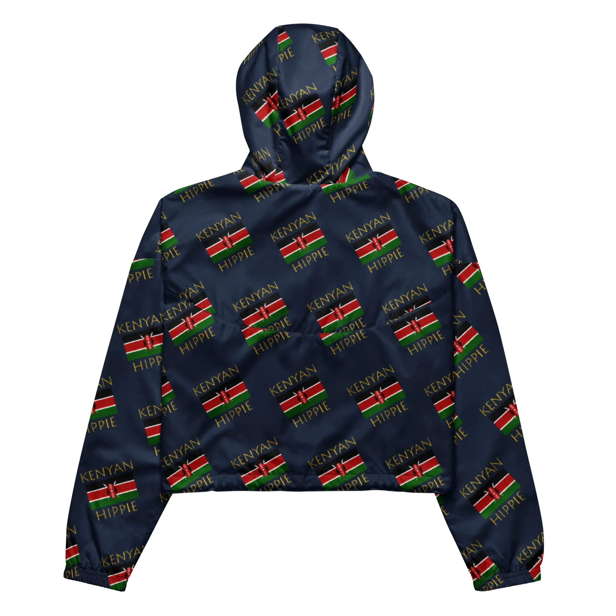 Kenyan Flag Hippie™ Women’s Stylish cropped windbreaker
