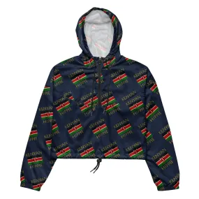 Kenyan Flag Hippie™ Women’s Stylish cropped windbreaker