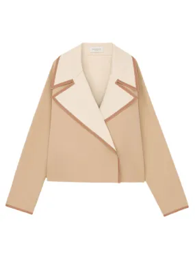 Lafayette 148 Reversible Wide Notch Lapel Jacket in Birch