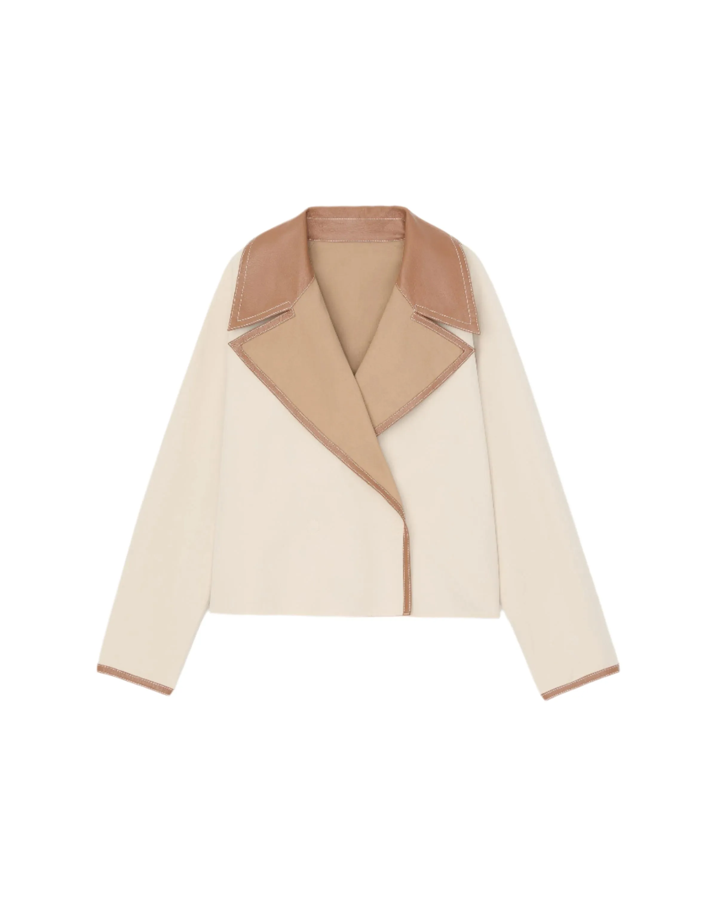 Lafayette 148 Reversible Wide Notch Lapel Jacket in Birch